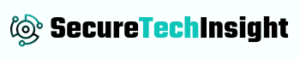 SecureTechInsight logo featuring a circuit-based tech design